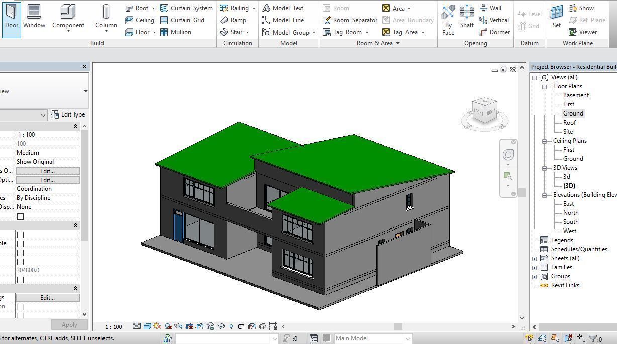 Residential Building Villa2 3D model_4
