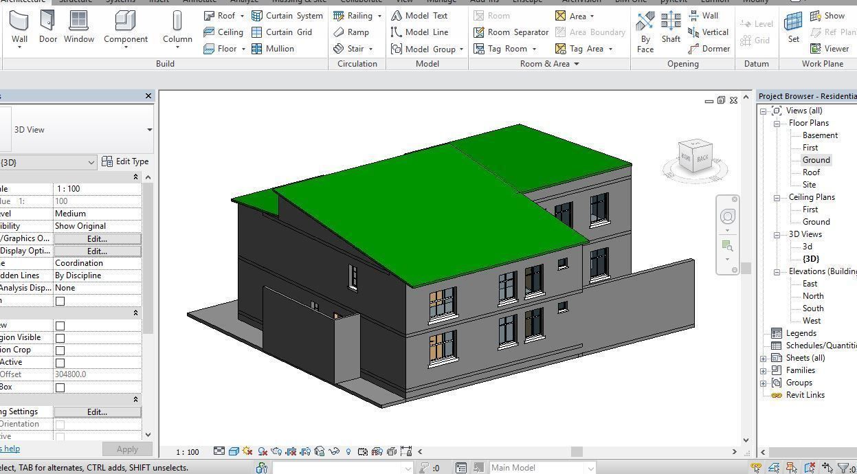 Residential Building Villa2 3D model_3
