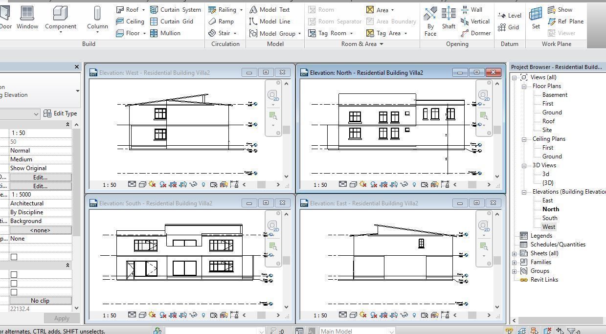 Residential Building Villa2 3D model_7