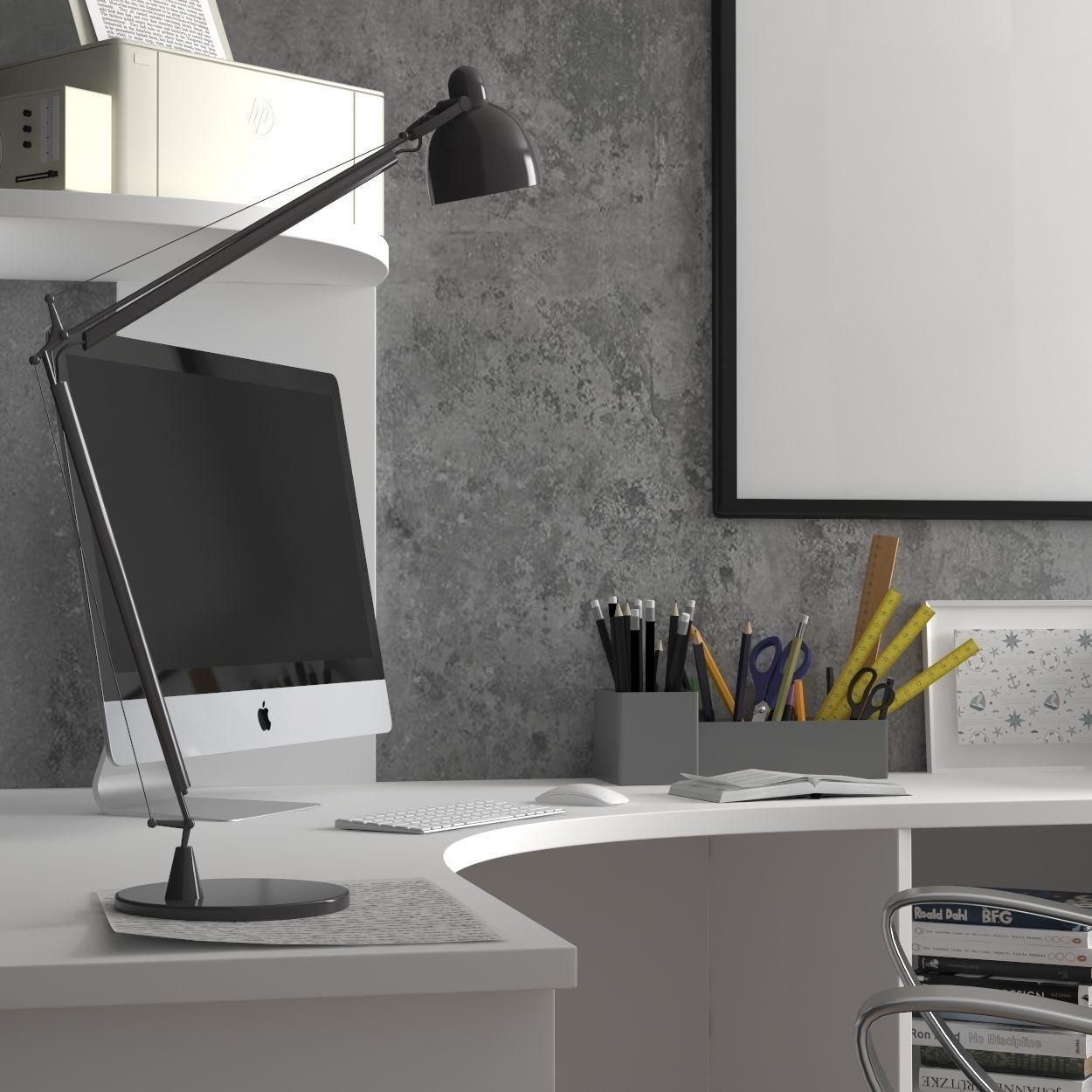 workplace 3D model_4