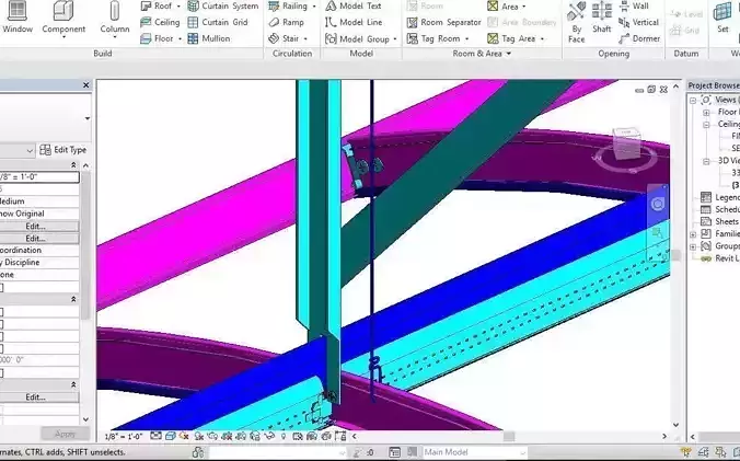 Ceiling Revit Model Shop Drawing Full Details
