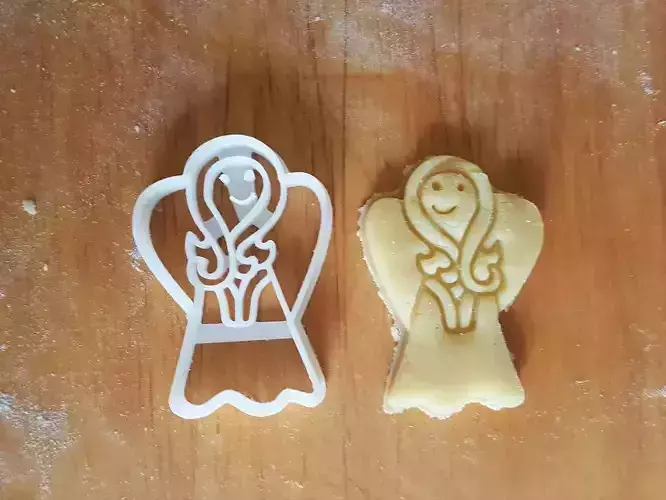 Angel cookie cutter version 1