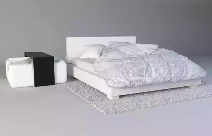 Modern Bed Pack 3D model