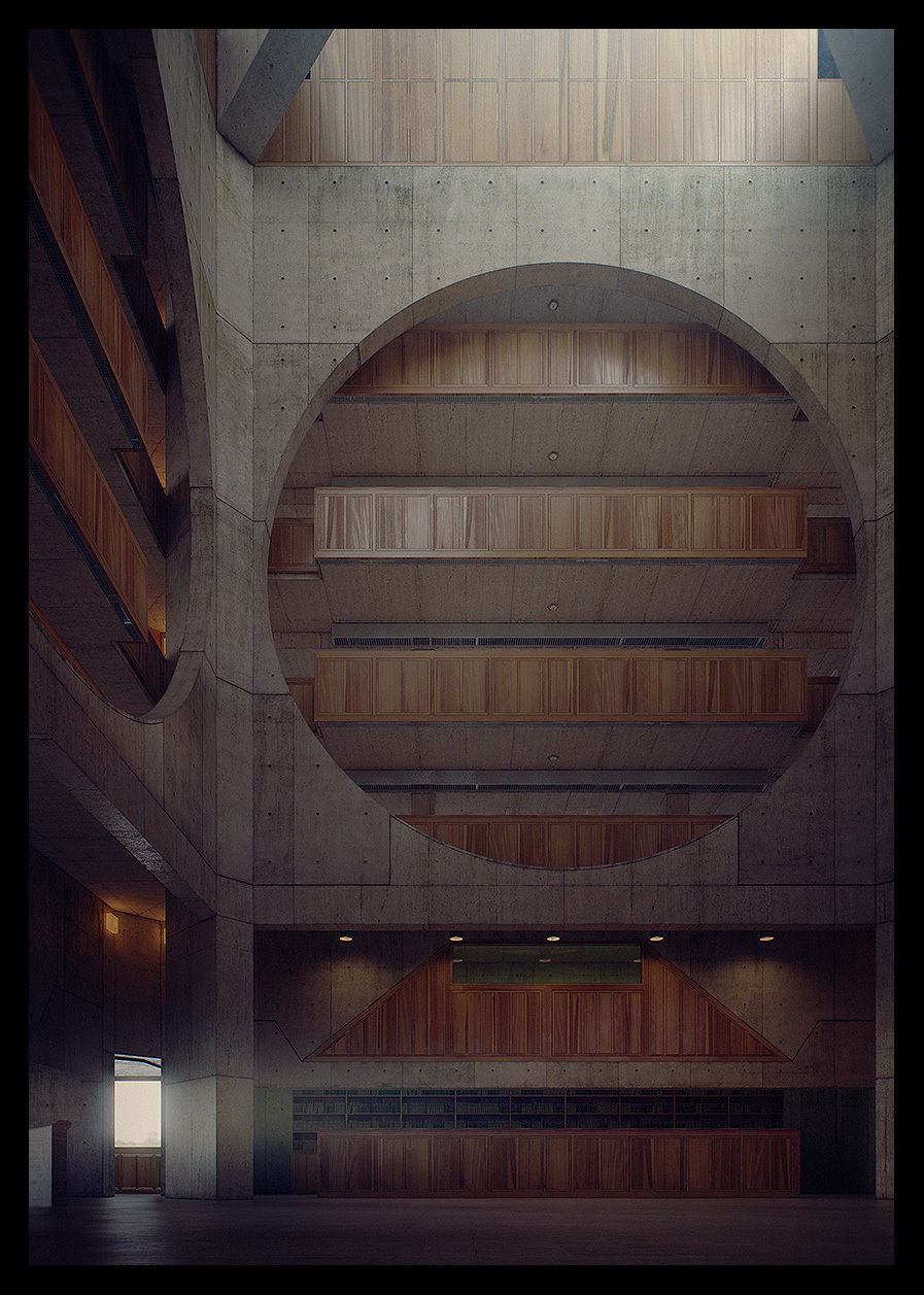 Exeter Library from The Third and The Seventh 3D model_2