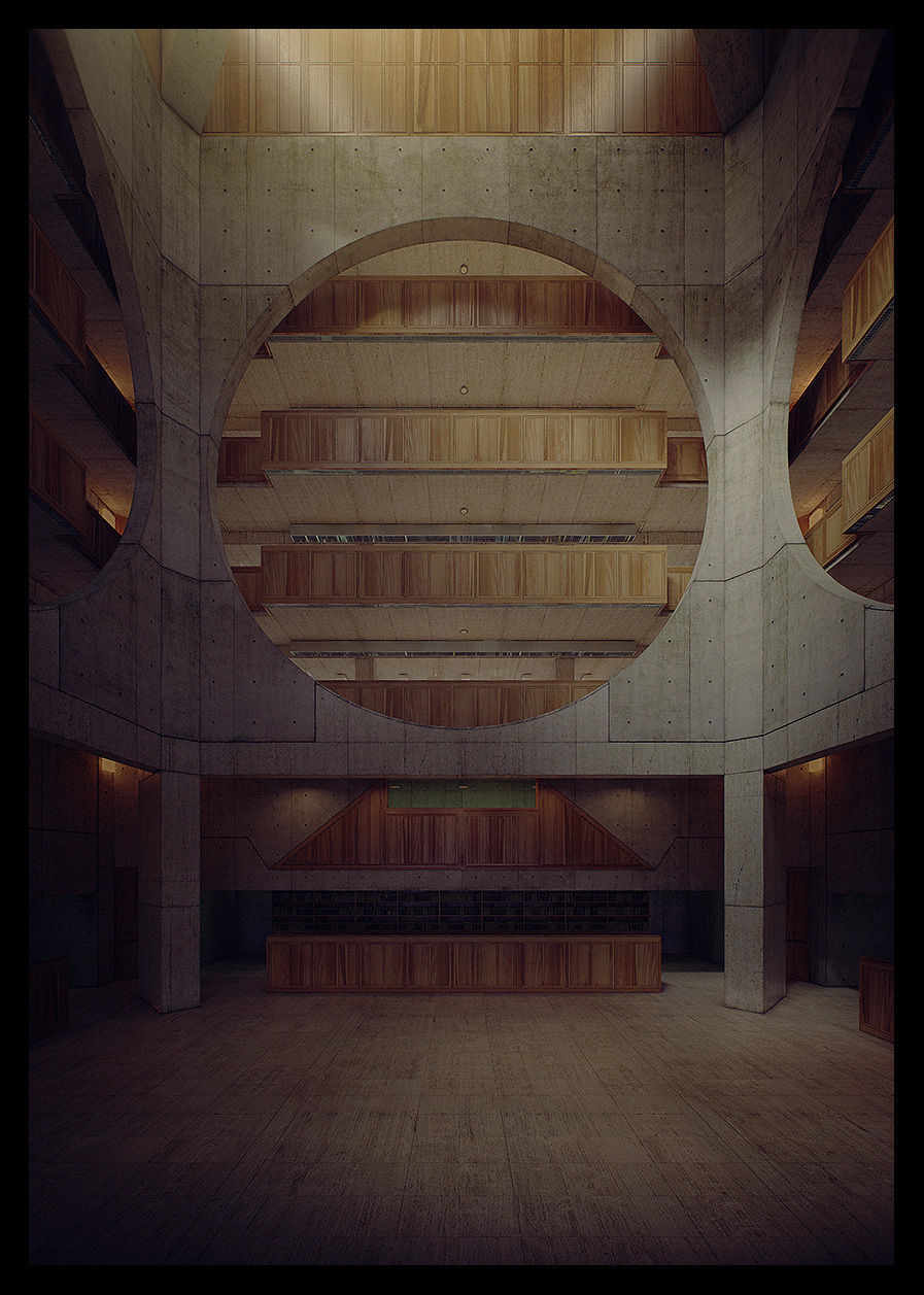 Exeter Library from The Third and The Seventh 3D model_8