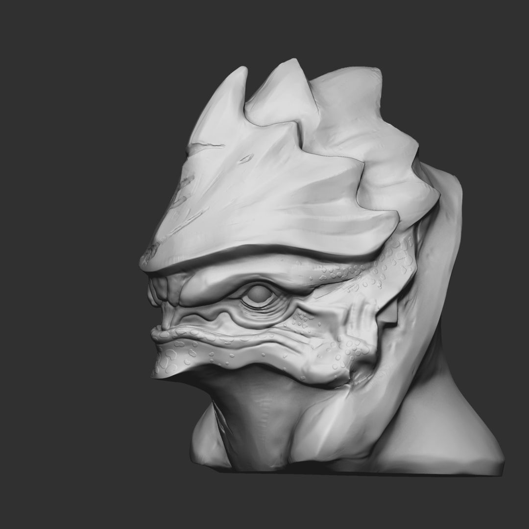 Urdnot Wrex from Mass effect 3D print model_4
