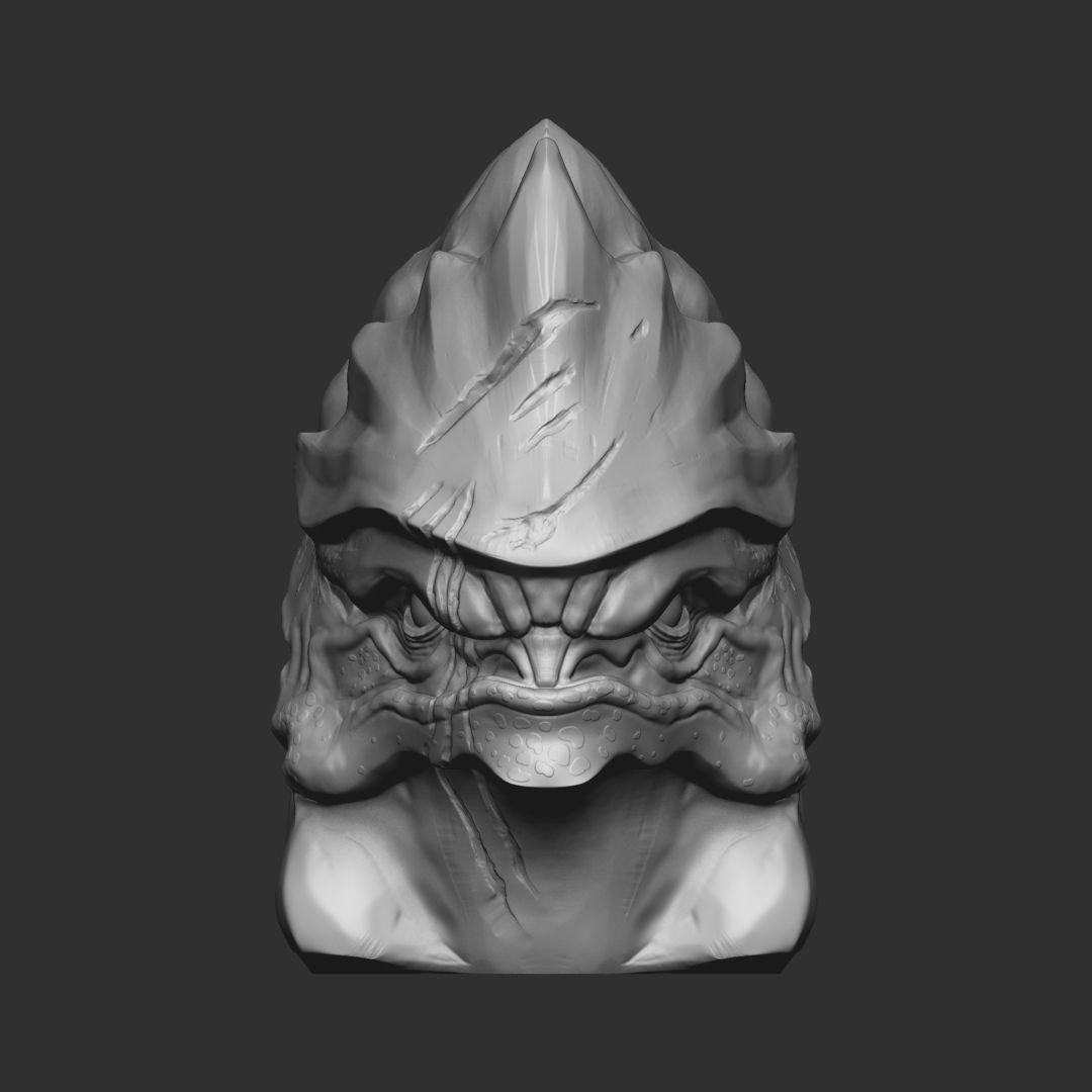 Urdnot Wrex from Mass effect 3D print model_2