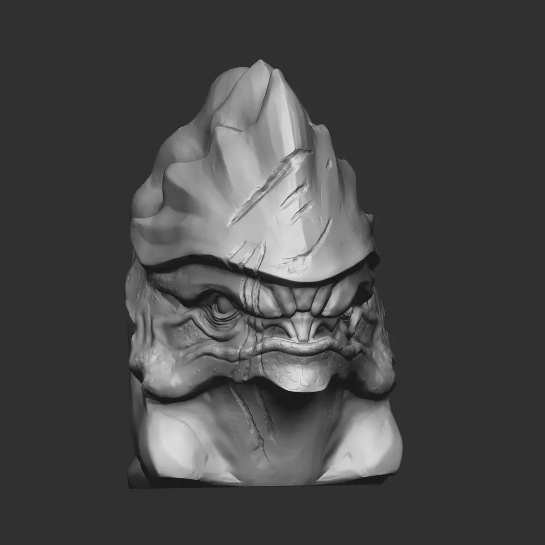 Urdnot Wrex from Mass effect 3D print model_0
