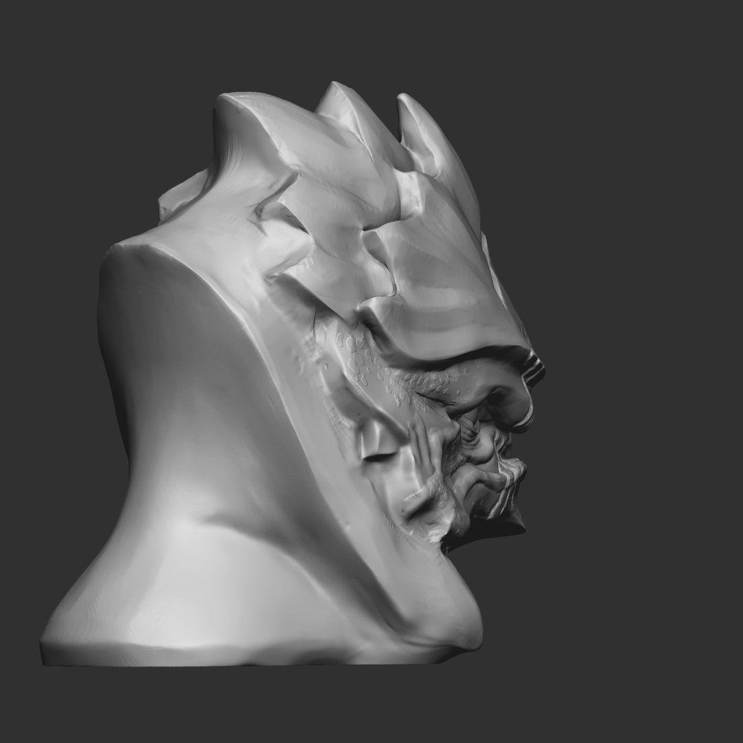 Urdnot Wrex from Mass effect 3D print model_5