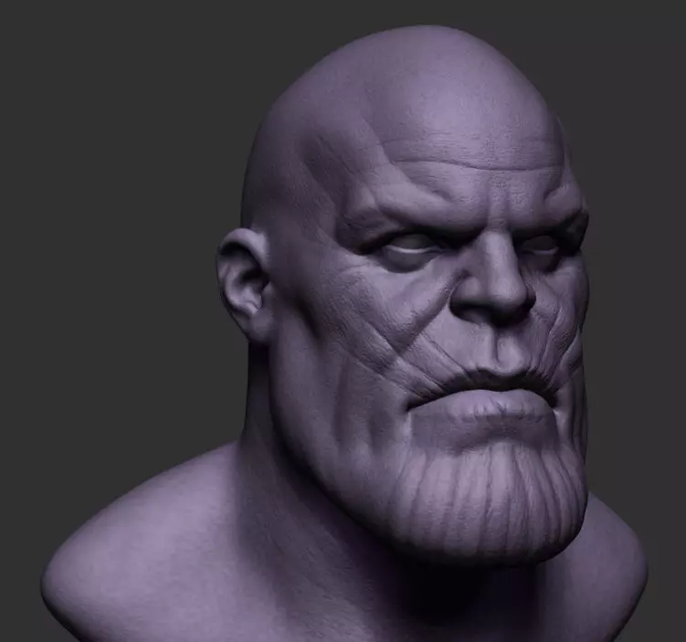 Thanos avengers bust 3D model_0