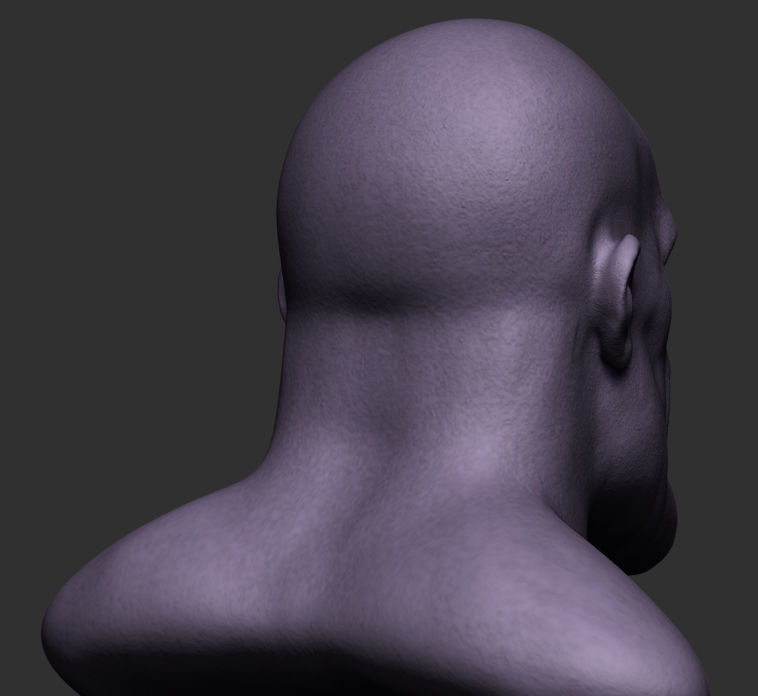 Thanos avengers bust 3D model_3