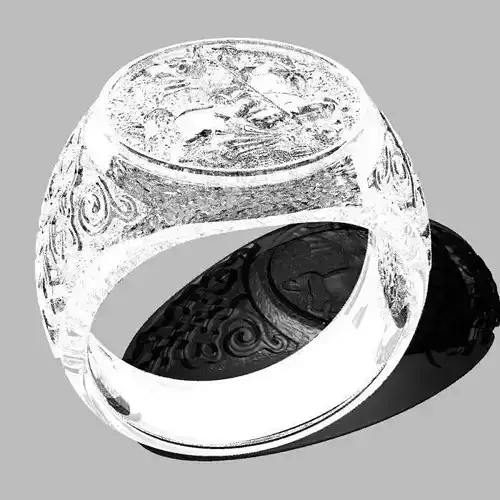 Fight scene ring 3D print model
