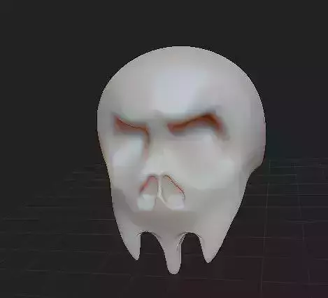 Skull mesh model