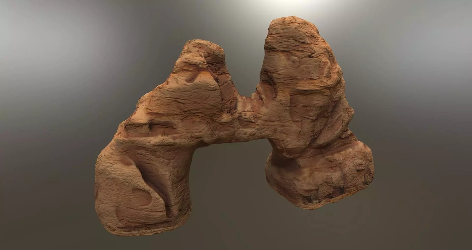 ARID ARCH DESERT CANYON ROCK Free low-poly 3D model_0