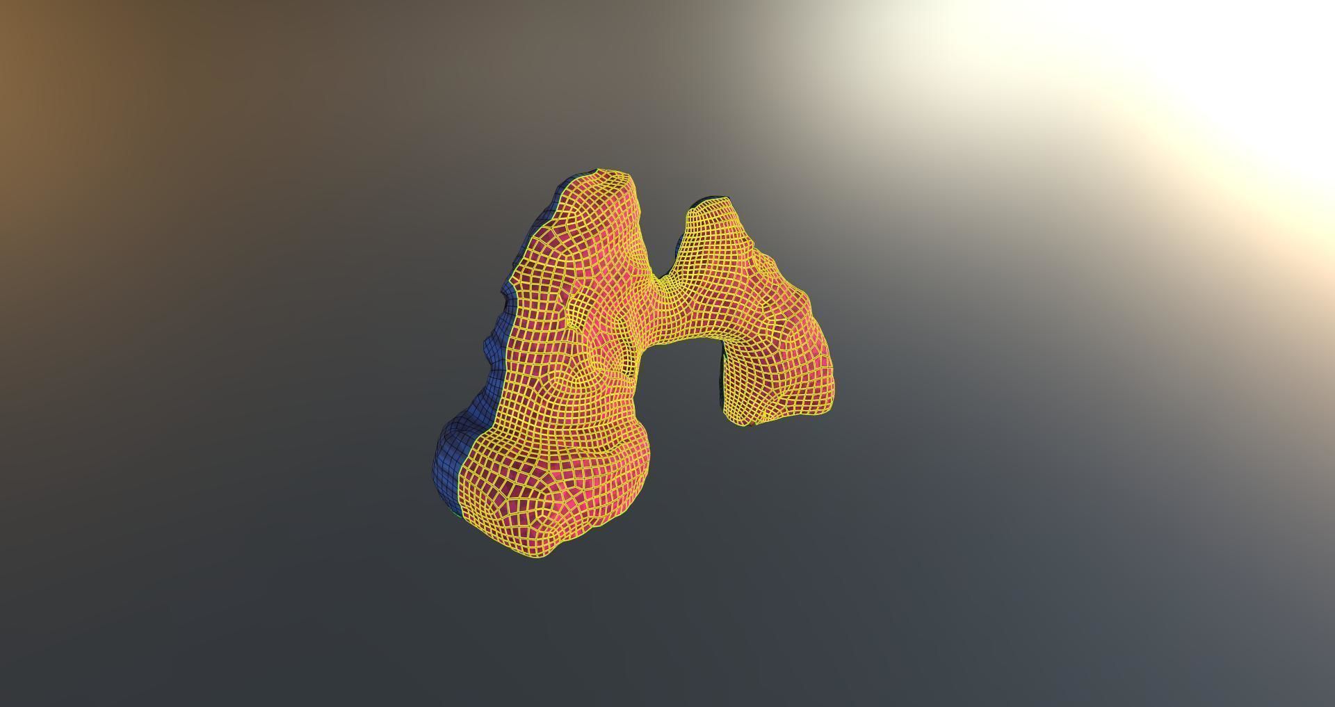 ARID ARCH DESERT CANYON ROCK Free low-poly 3D model_5