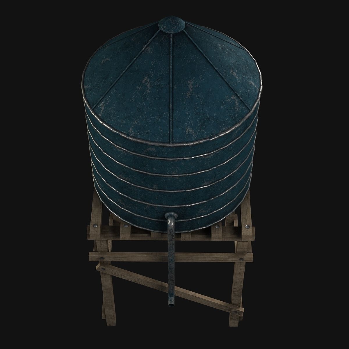 water tower 3D model_6