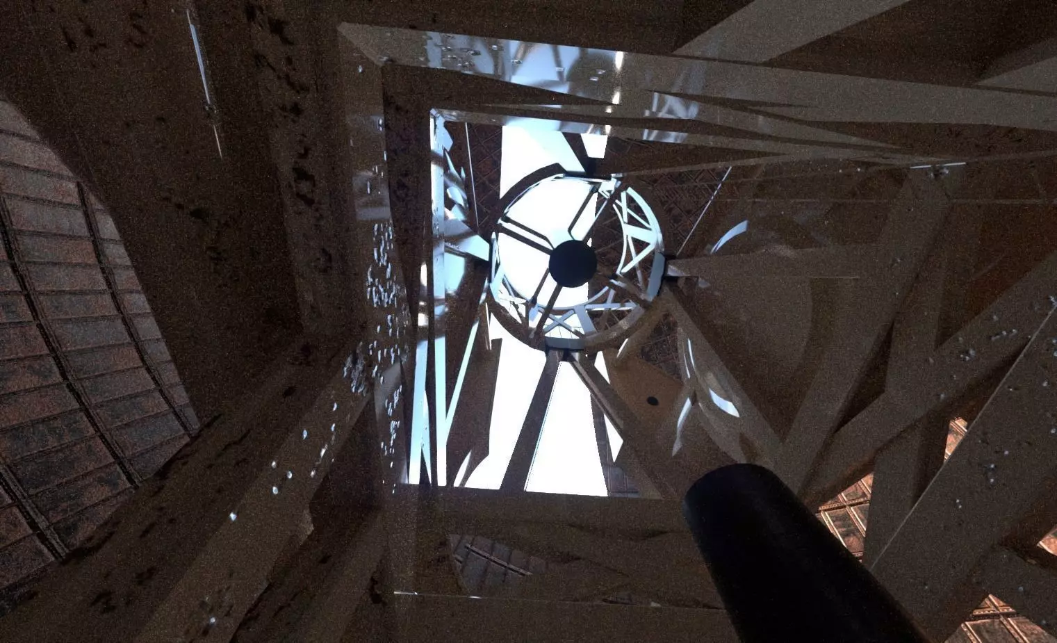 Palomar Observatory Low-poly 3D model_0