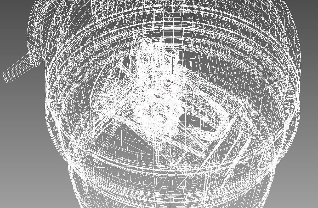 Palomar Observatory Low-poly 3D model_7