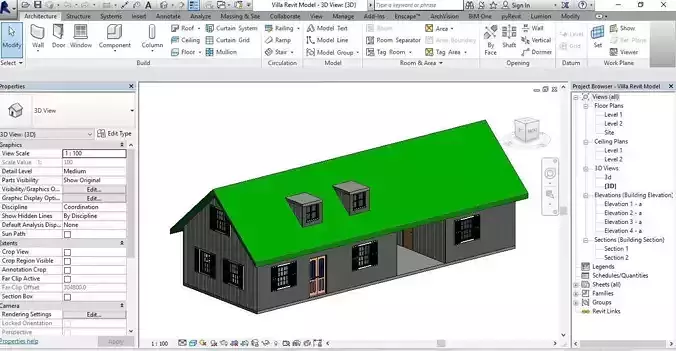 Villa Revit Model