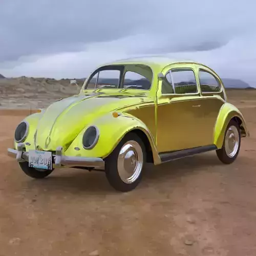 Volkswagen Beetle for fbx and obj