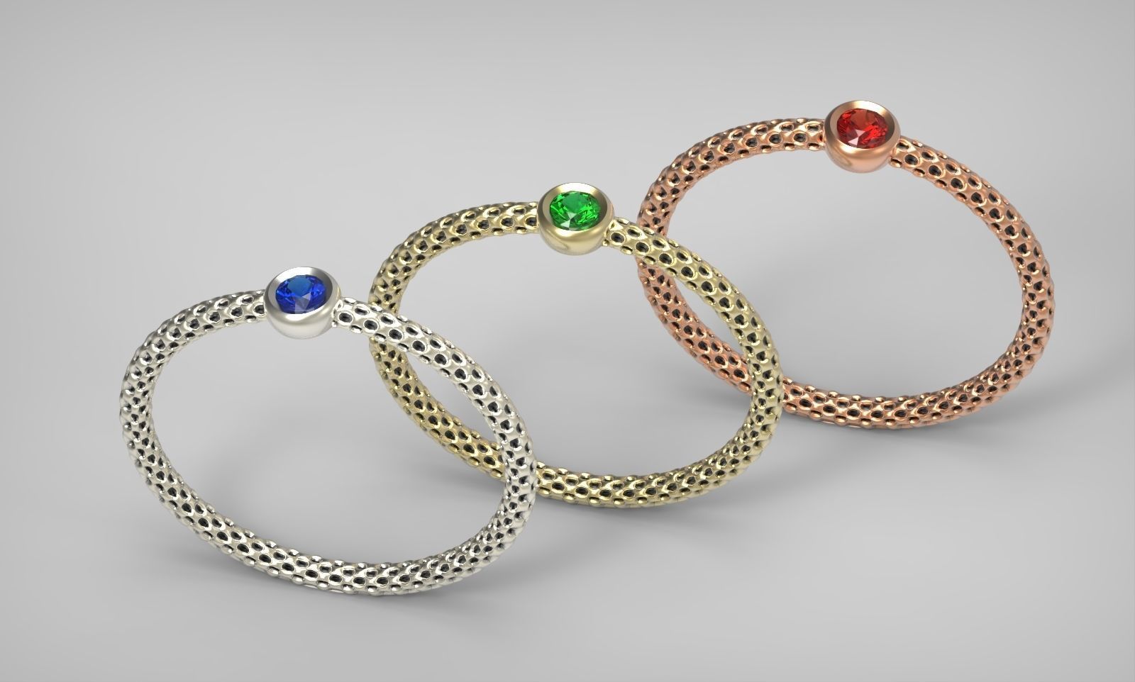 Unique minimalist diamond ring 3d print model gold pattern 3D print model_6