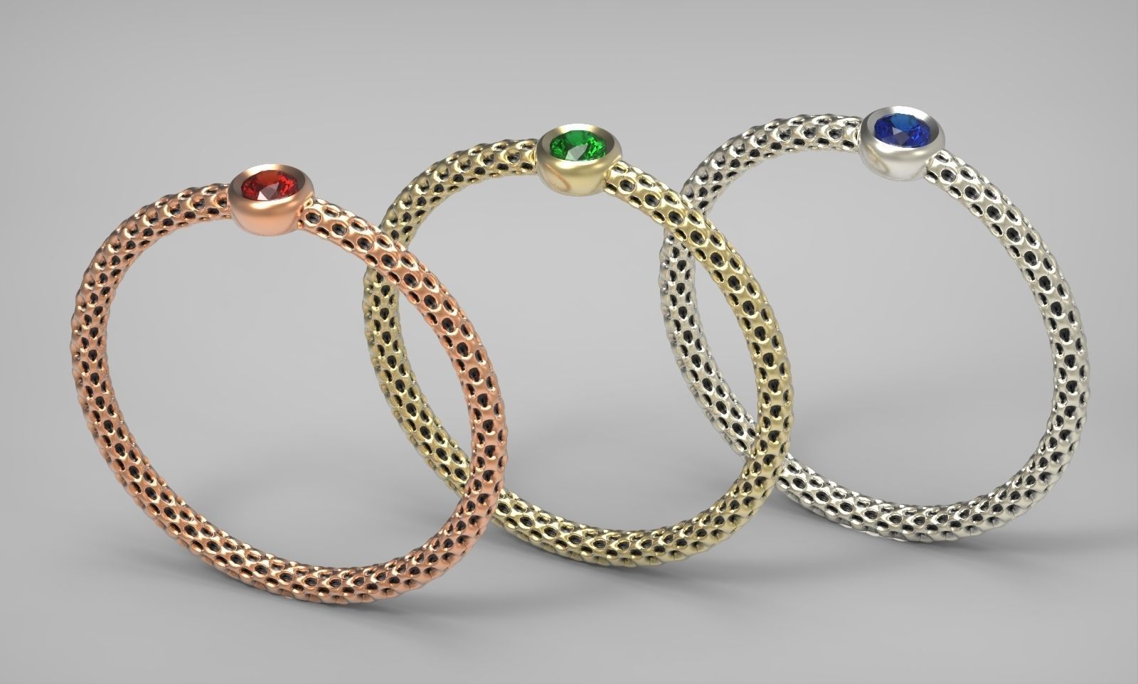 Unique minimalist diamond ring 3d print model gold pattern 3D print model_7