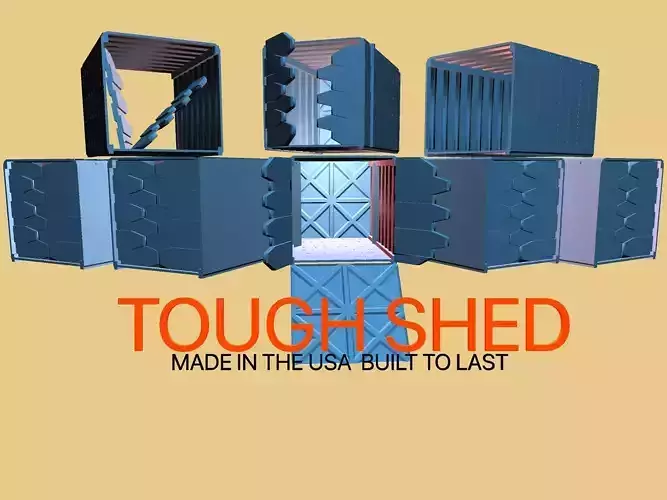 sci-fi Storage containers 3D model