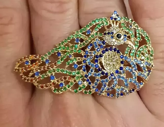 Peacock Ring 2 pieces Chank and Body