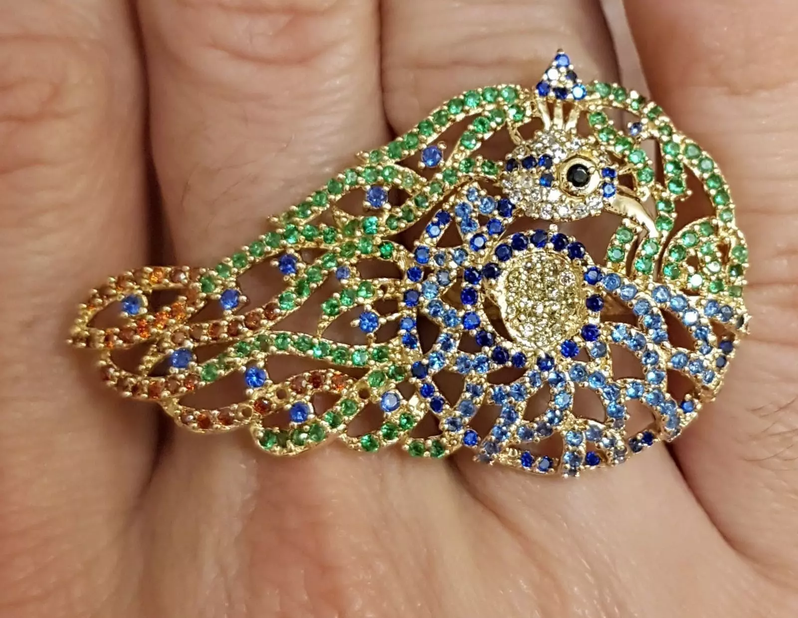 Peacock Ring 2 pieces Chank and Body 3D print model