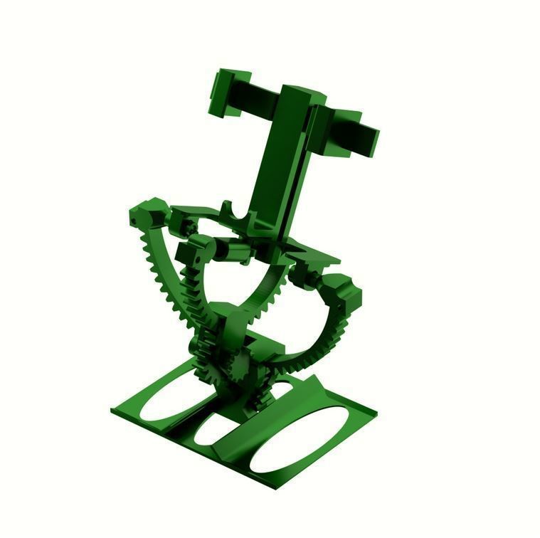 Armillary phone holder 3D print model_3