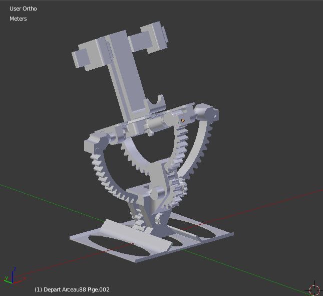 Armillary phone holder 3D print model_5