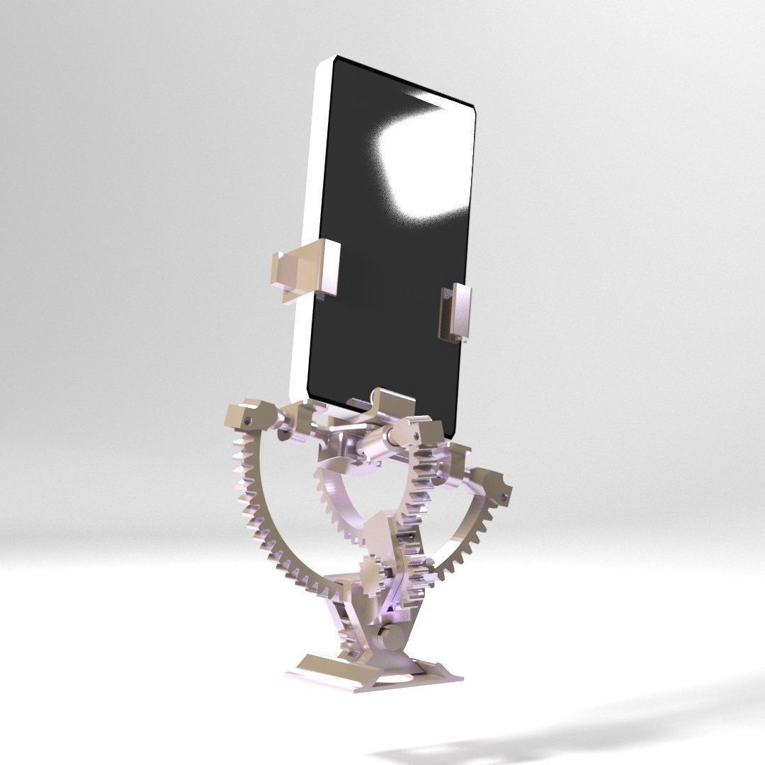 Armillary phone holder 3D print model_2