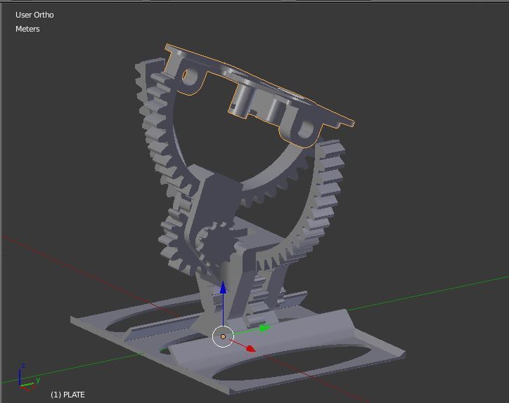 Armillary phone holder 3D print model_26