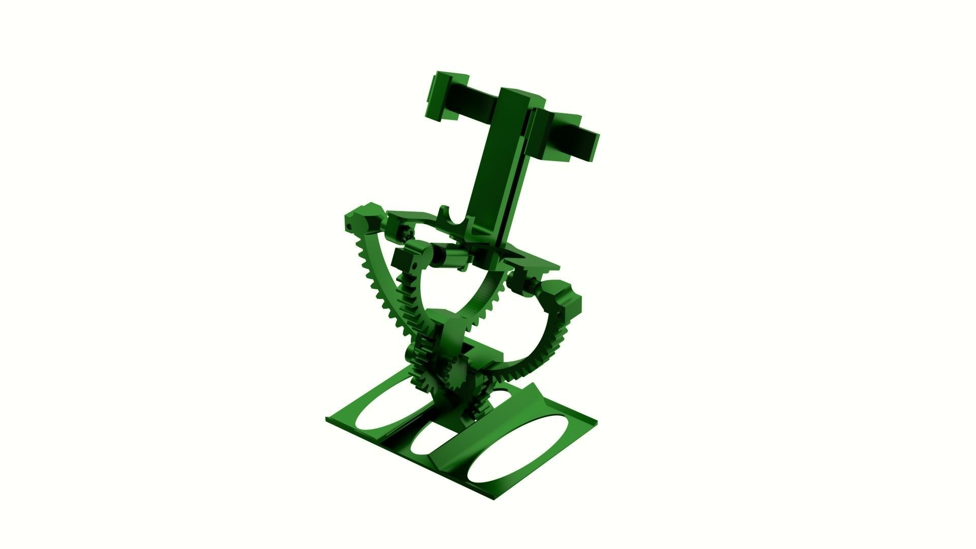Armillary phone holder 3D print model_4