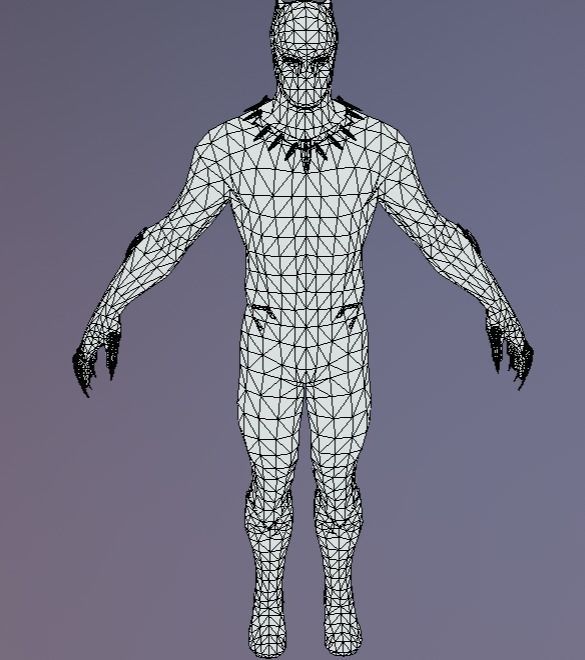 Black Panther VR Game Model Low-poly 3D model_3