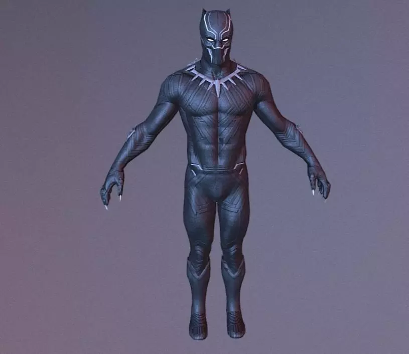 Black Panther VR Game Model Low-poly 3D model_0