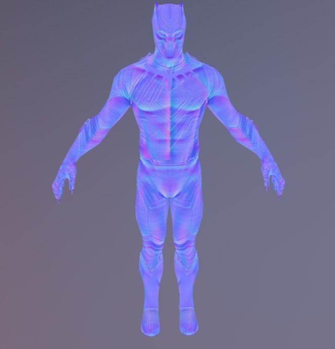 Black Panther VR Game Model Low-poly 3D model_1