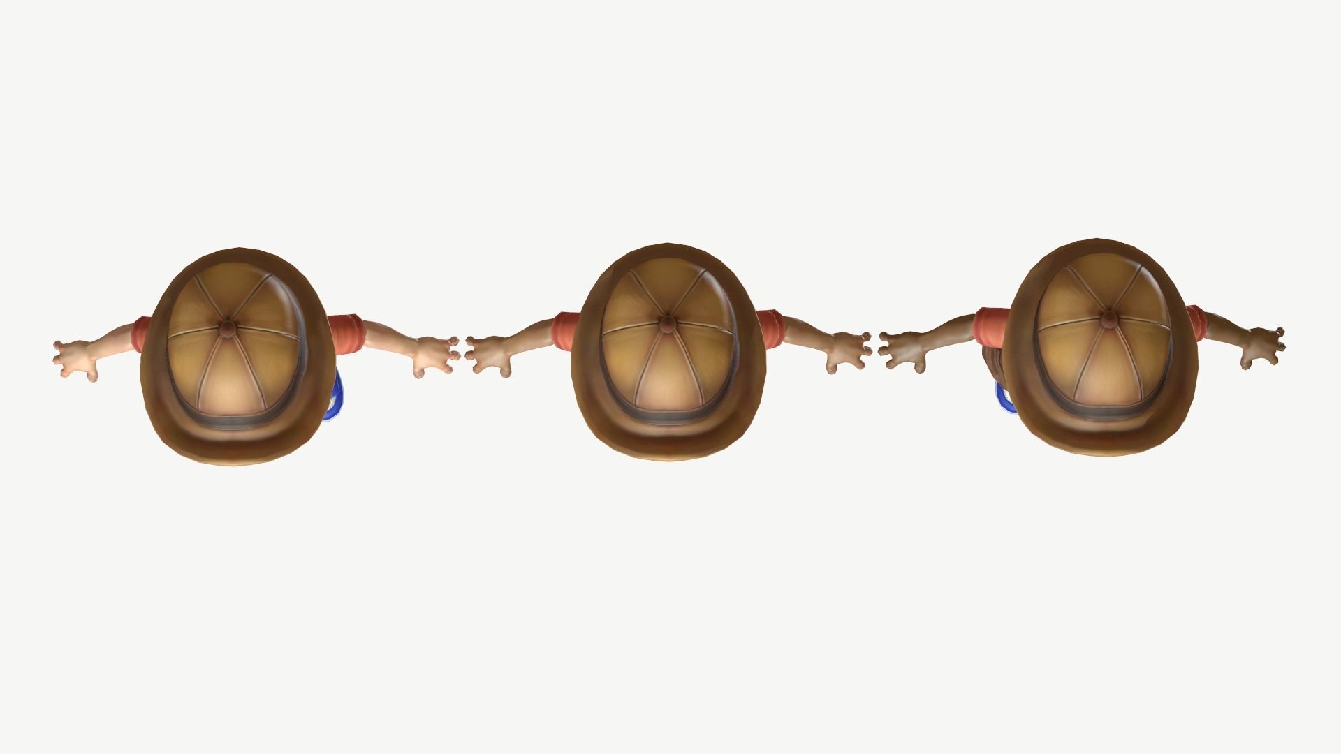 Exploring Boy Low-poly 3D model_9