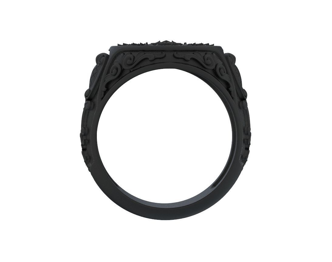 Ring with old-fashioned patterns 374 3D print model_17