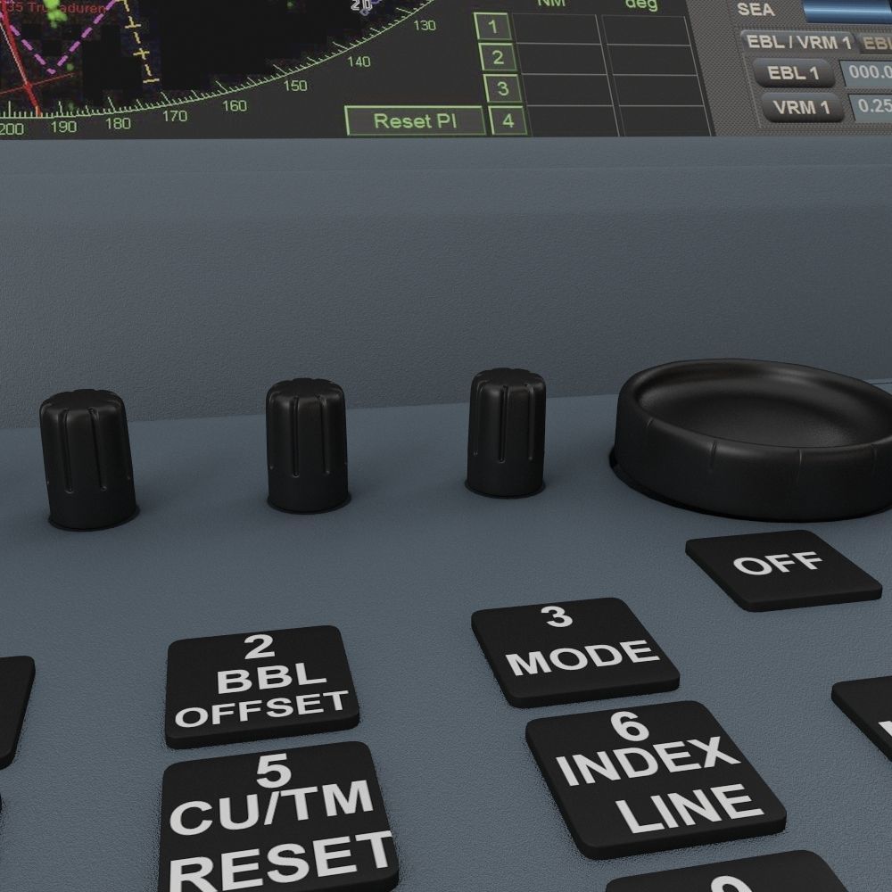 Furuno Ship Radar 3D model_4