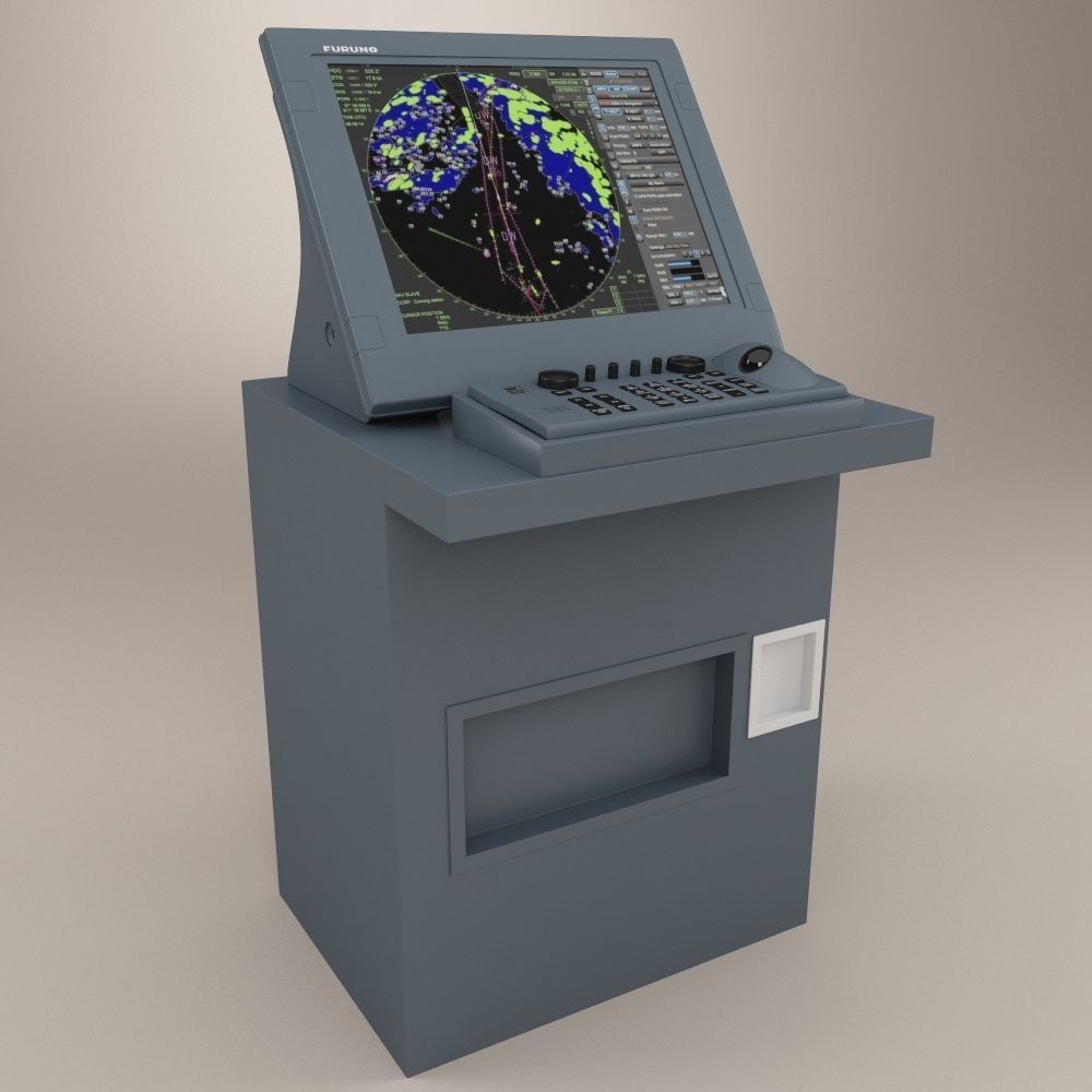 Furuno Ship Radar 3D model_5