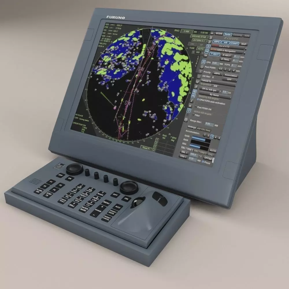 Furuno Ship Radar 3D model_0
