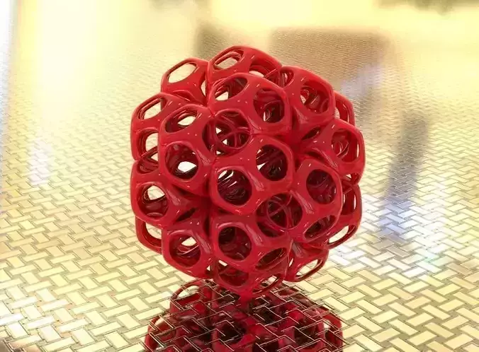 BRO WOVEN DODECHEDRON 2 3D print model