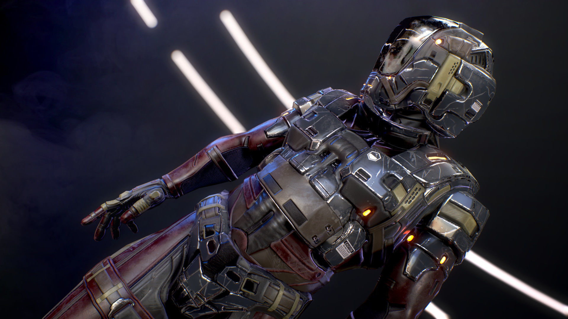 Sci-Fi Armor 6 Low-poly 3D model_12