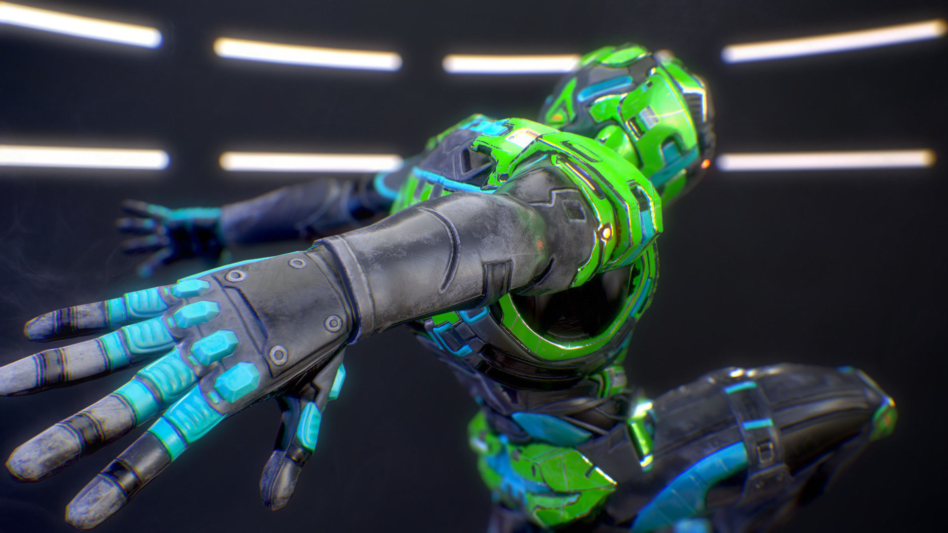 Sci-Fi Armor 6 Low-poly 3D model_17