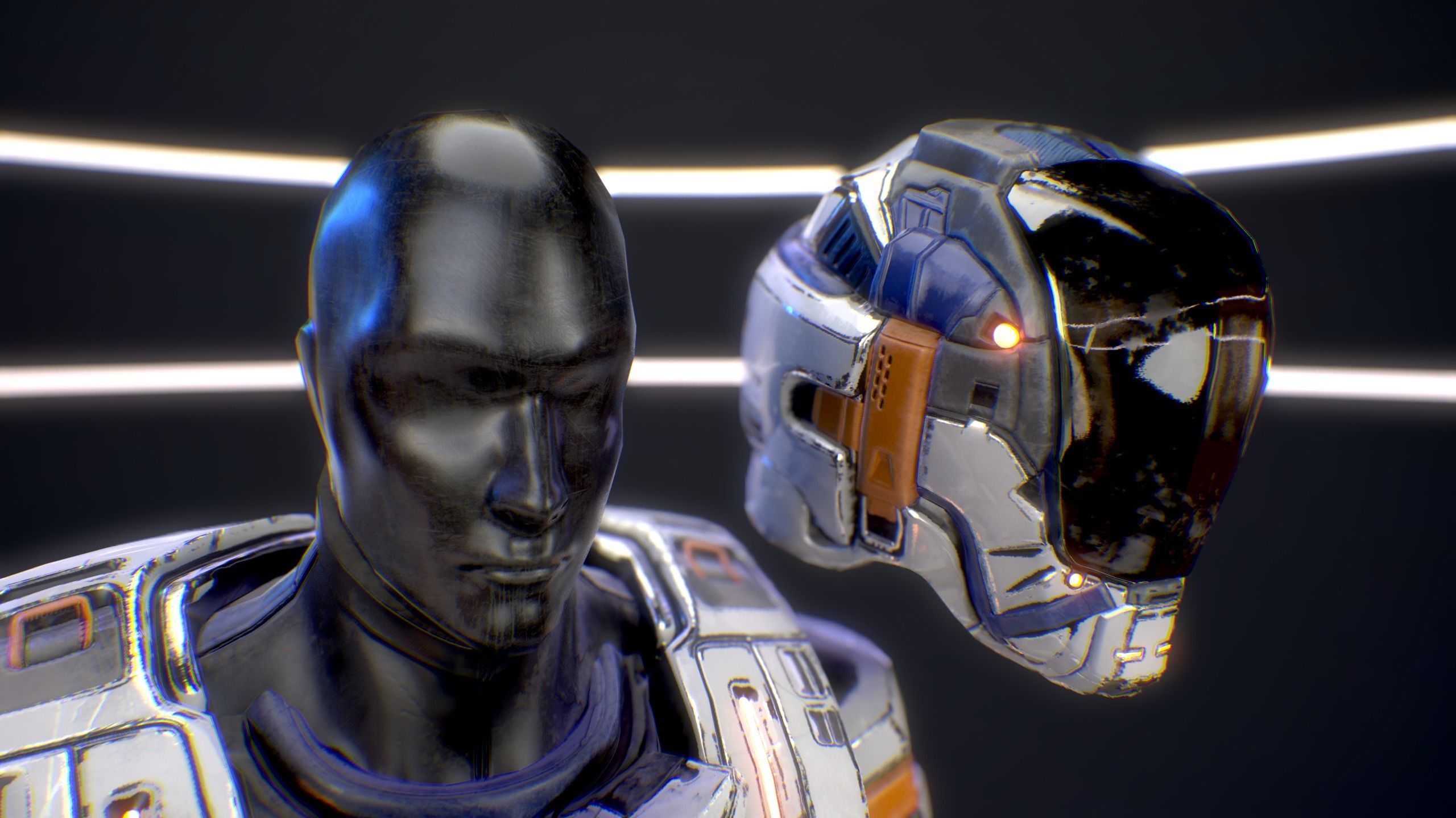 Sci-Fi Armor 6 Low-poly 3D model_22