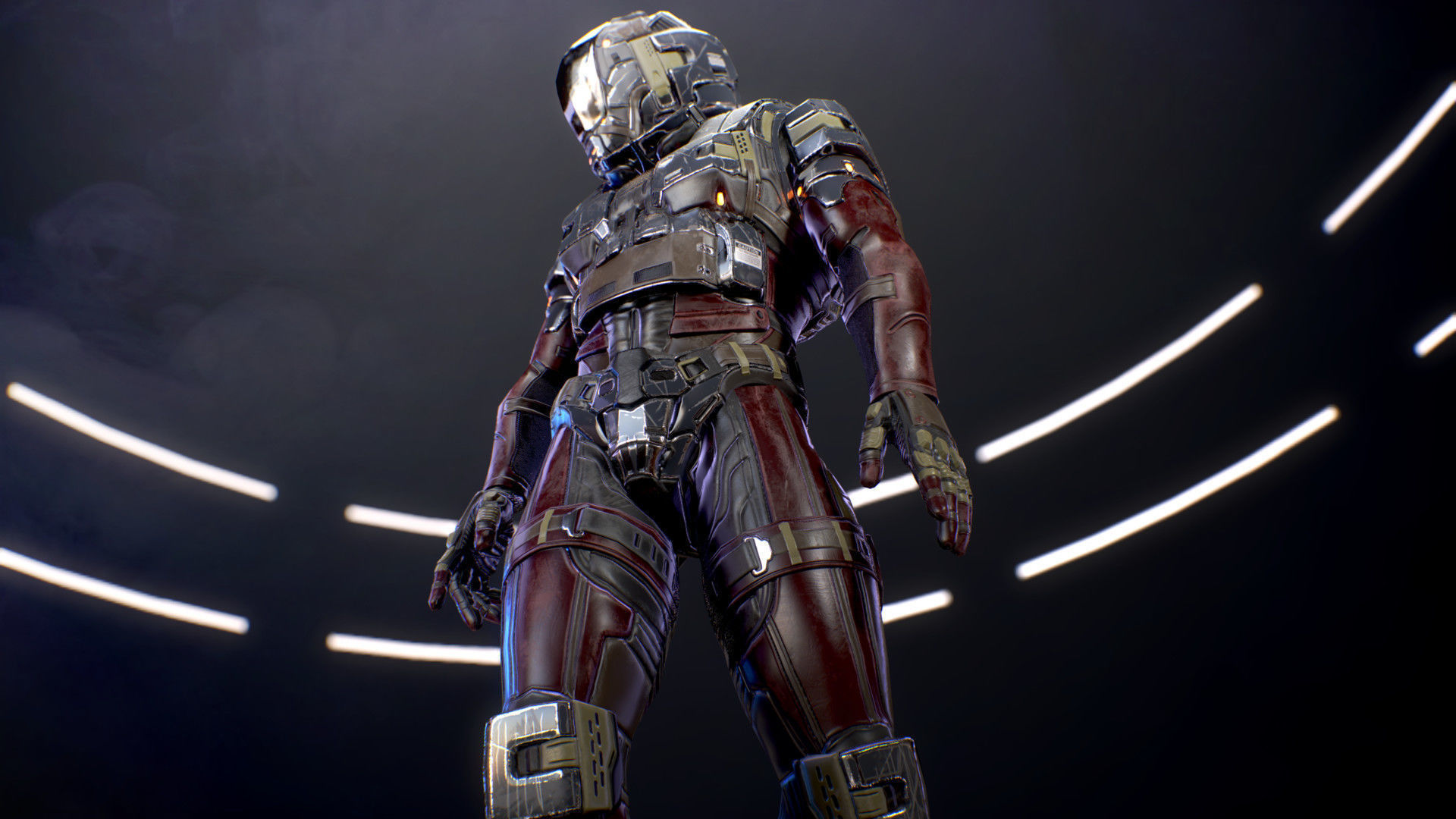 Sci-Fi Armor 6 Low-poly 3D model_10