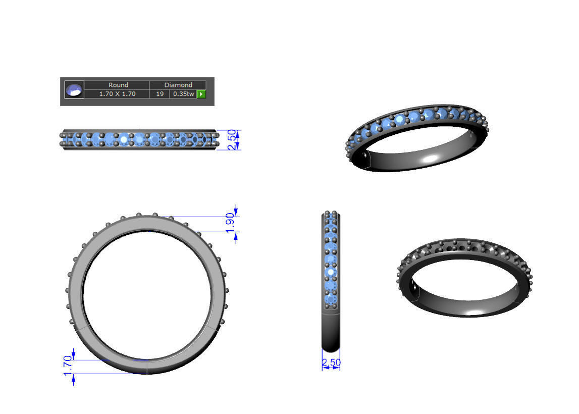 Eternity Ring 3D print model_4