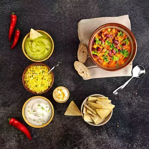 Mexican food table 3D model