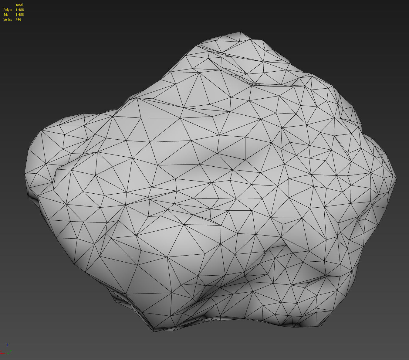 Gold Nugget - PBR Game-Ready Low-poly 3D model_12
